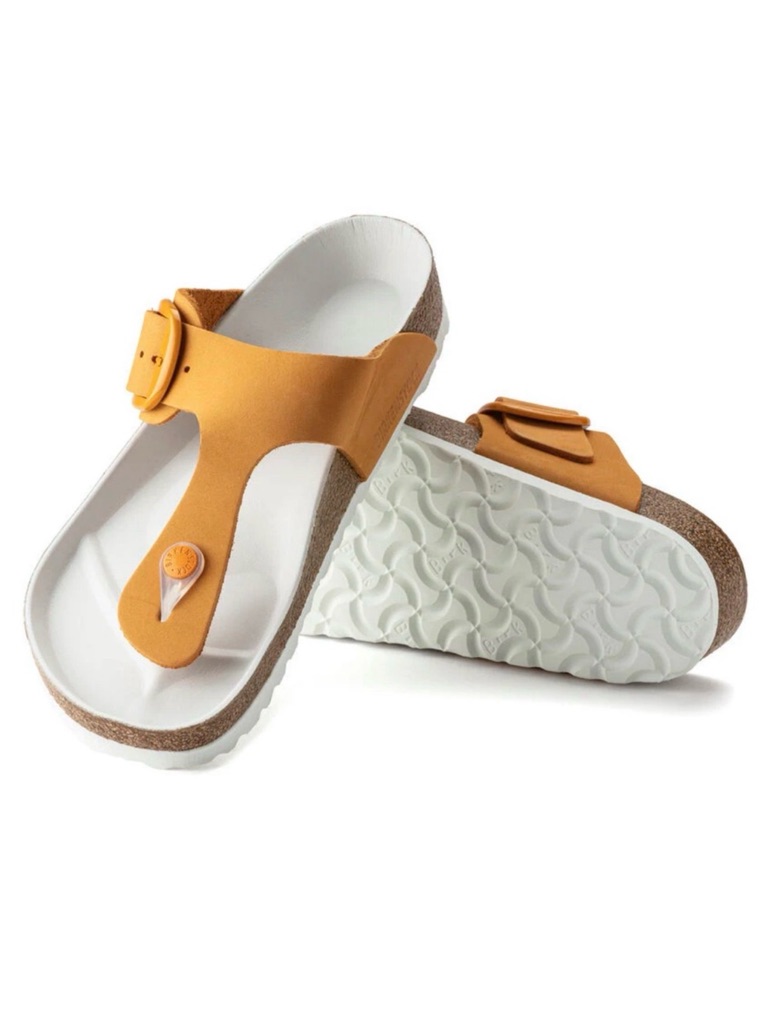 Birkenstock Gizeh Big Buckle Apricot Nubuck, Size Eu 37 Regular
